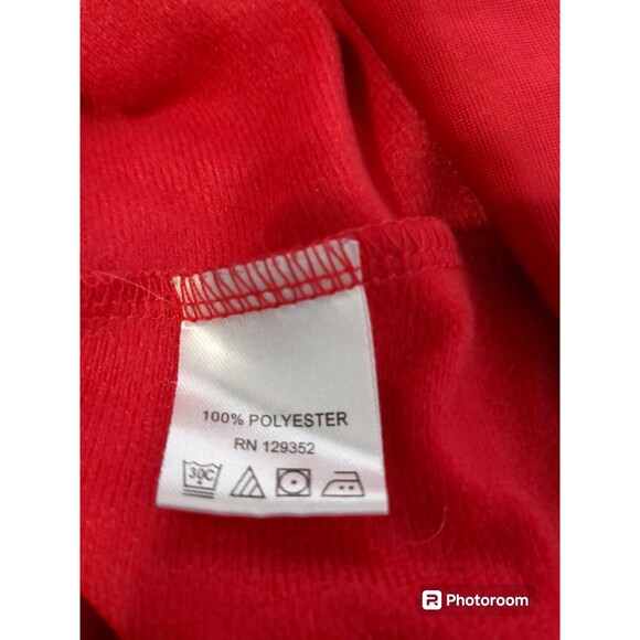 NYCE Clothing Co. Women's Bright Red Hooded Jacket Size M.  No String - Picture 10 of 11